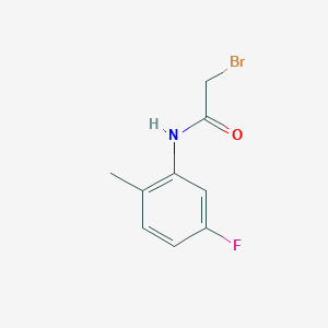 molecular formula C9H9BrFNO B1376161 2-bromo-N-(5-fluoro-2-methylphenyl)acetamide CAS No. 1343606-18-7