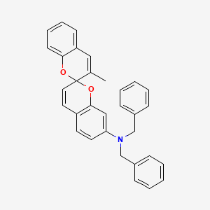 N,N-Dibenzyl-3'-methyl-2,2'-spirobi(2H-1-benzopyran)-7-amine