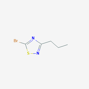 molecular formula C5H7BrN2S B1376182 5-Bromo-3-propyl-1,2,4-thiadiazole CAS No. 1478042-51-1