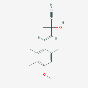 (E)-1-(4-Methoxy-2,3,6-trimethyl-phenyl)-3-methyl-pent-1-EN-4-YN-3-OL