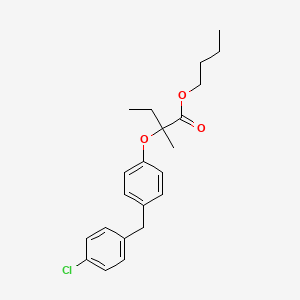 (+-)-2-(4-((4-Chlorophenyl)methyl)phenoxy)-2-methylbutanoic acid butyl ester