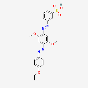 Benzenesulfonic acid, 3-[[4-[(4-ethoxyphenyl)azo]-2,5-dimethoxyphenyl]azo]-