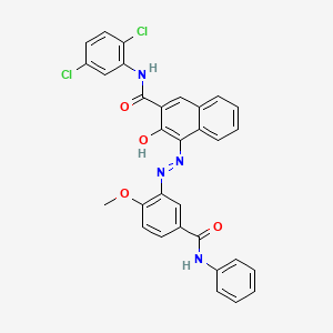 2-Naphthalenecarboxamide, N-(2,5-dichlorophenyl)-3-hydroxy-4-[[2-methoxy-5-[(phenylamino)carbonyl]phenyl]azo]-