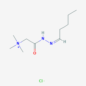 trimethyl-[2-oxo-2-[(2Z)-2-pentylidenehydrazinyl]ethyl]azanium;chloride