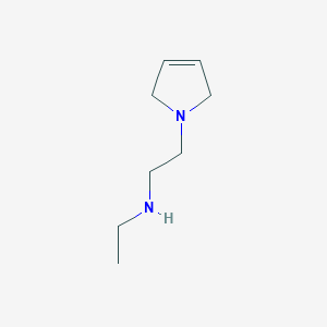 molecular formula C8H16N2 B1376191 [2-(2,5-dihydro-1H-pyrrol-1-yl)ethyl](ethyl)amine CAS No. 1465186-64-4