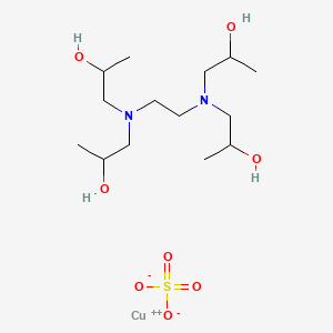 copper;1-[2-[bis(2-hydroxypropyl)amino]ethyl-(2-hydroxypropyl)amino]propan-2-ol;sulfate