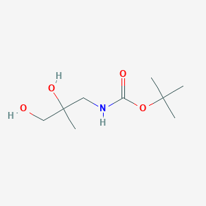 molecular formula C9H19NO4 B1376194 tert-butyl N-(2,3-dihydroxy-2-methylpropyl)carbamate CAS No. 1484637-05-9