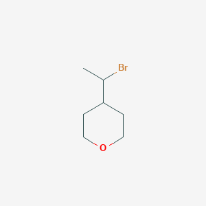 molecular formula C7H13BrO B1376199 4-(1-溴乙基)氧杂环丁烷 CAS No. 1506954-36-4