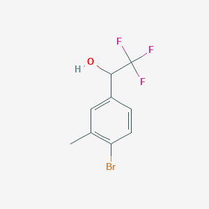 molecular formula C9H8BrF3O B1376205 1-(4-Bromo-3-methylphenyl)-2,2,2-trifluoroethan-1-ol CAS No. 1536707-43-3