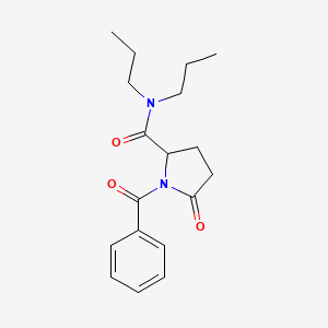 1-Benzoyl-5-oxo-N,N-dipropylpyrrolidine-2-carboxamide