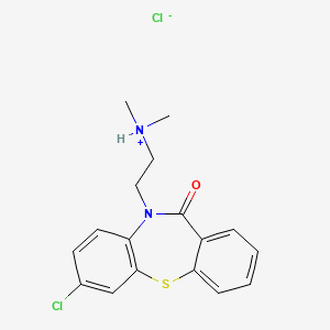 Dibenzo(b,f)(1,4)thiazepin-11-one, 10,11-dihydro-7-chloro-10-(2-(dimethylamino)ethyl)-, hydrochloride