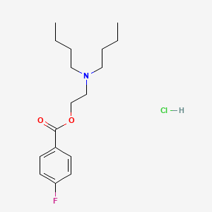 Dibutylaminoethyl p-fluorobenzoate hydrochloride