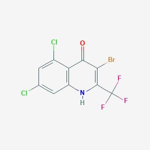 3-bromo-5,7-dichloro-2-(trifluoromethyl)-1H-quinolin-4-one