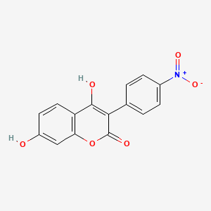 4,7-Dihydroxy-3-(4-nitrophenyl)chromen-2-one