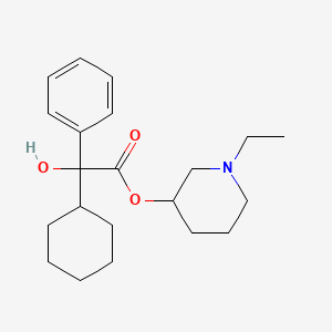 (1-ethylpiperidin-3-yl) 2-cyclohexyl-2-hydroxy-2-phenylacetate