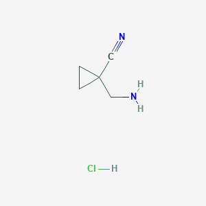 molecular formula C5H9ClN2 B1376235 1-(氨甲基)环丙烷腈盐酸盐 CAS No. 1205544-78-0