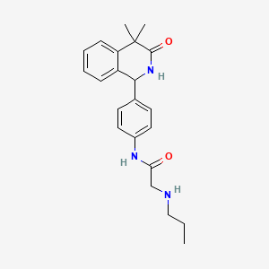 2-(Propylamino)-N-(4-(1,2,3,4-tetrahydro-4,4-dimethyl-3-oxo-1-isoquinolinyl)phenyl)acetamide