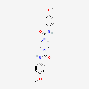 1-N,4-N-bis(4-methoxyphenyl)piperazine-1,4-dicarboxamide