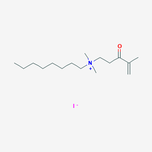 N,N-Dimethyl-N-(4-methyl-3-oxopent-4-en-1-yl)octan-1-aminium iodide