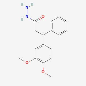 molecular formula C17H20N2O3 B13762447 3-(3,4-dimethoxyphenyl)-3-phenylpropanehydrazide CAS No. 58973-45-8