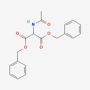 molecular formula C19H19NO5 B13762467 Dibenzyl acetamidopropanedioate CAS No. 51887-51-5