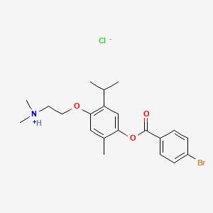 5-(2-(N,N-Dimethylamino)ethoxy)carvacrol p-bromobenzylate hydrochloride