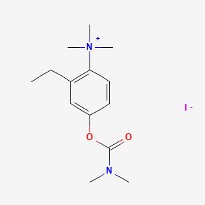 Carbamic acid, N,N-dimethyl-, 4-dimethylamino-3-ethylphenyl ester, methiodide