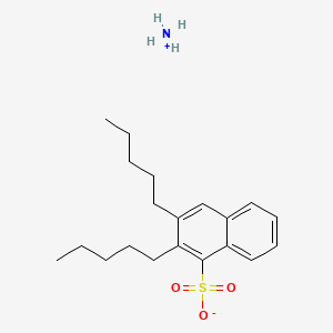 molecular formula C20H31NO3S B13762537 Ammonium dipentylnaphthalenesulphonate CAS No. 61702-92-9