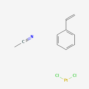 molecular formula C10H11Cl2NPt B13762551 acetonitrile;dichloroplatinum;styrene CAS No. 62993-37-7