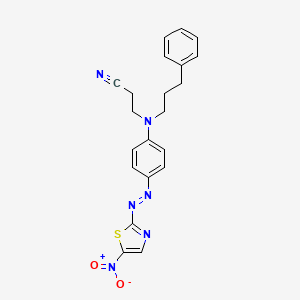 Propanenitrile, 3-[[4-[(5-nitro-2-thiazolyl)azo]phenyl](3-phenylpropyl)amino]-