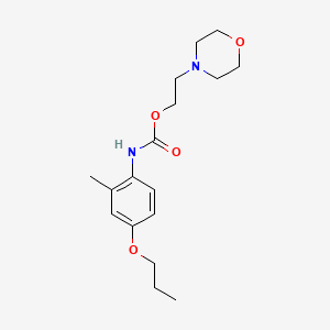 Carbanilic acid, 2-methyl-4-propoxy-, 2-morpholinoethyl ester