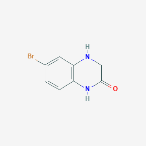 molecular formula C8H7BrN2O B1376268 6-溴-3,4-二氢喹喔啉-2(1H)-酮 CAS No. 854584-01-3
