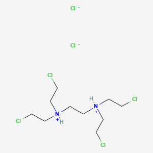 molecular formula C10H22Cl6N2 B13762690 Ethylenediamine, N,N,N',N'-tetrakis(2-chloroethyl)-, dihydrochloride CAS No. 63918-49-0