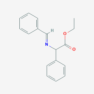 B137627 Ethyl 2-(benzylideneamino)-2-phenylacetate CAS No. 77290-52-9