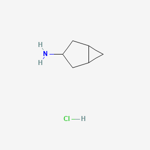 molecular formula C6H12ClN B1376275 双环[3.1.0]己烷-3-胺盐酸盐 CAS No. 89676-80-2