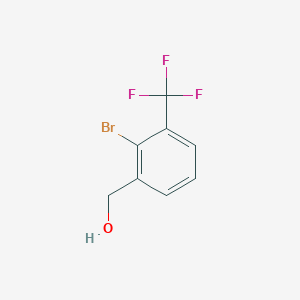 molecular formula C8H6BrF3O B1376276 (2-Bromo-3-(trifluoromethyl)phenyl)methanol CAS No. 1214330-94-5