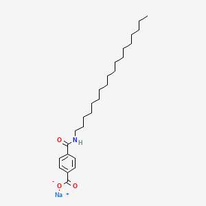 molecular formula C26H42NNaO3 B13762779 Benzoic acid, 4-((octadecylamino)carbonyl)-, monosodium salt CAS No. 5994-45-6