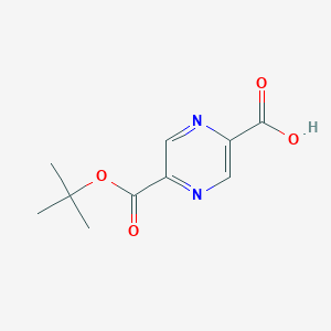 molecular formula C10H12N2O4 B1376278 5-(叔丁氧羰基)吡嗪-2-羧酸 CAS No. 1192152-97-8