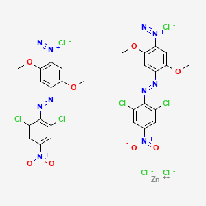 zinc;4-[(2,6-dichloro-4-nitrophenyl)diazenyl]-2,5-dimethoxybenzenediazonium;tetrachloride