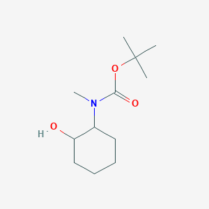 molecular formula C12H23NO3 B1376281 叔丁基 N-(2-羟基环己基)-N-甲基氨基甲酸酯 CAS No. 561307-37-7