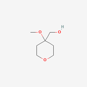 molecular formula C7H14O3 B1376283 (4-Methoxyoxan-4-yl)methanol CAS No. 1010836-50-6