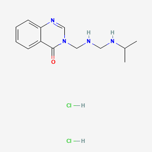 4(3H)-Quinazolinone, 3-(((((1-methylethyl)amino)methyl)amino)methyl)-, dihydrochloride