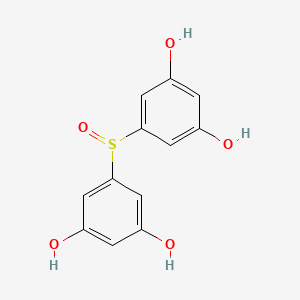 molecular formula C12H10O5S B13762861 5,5'-Sulphinylbisresorcinol CAS No. 52578-55-9