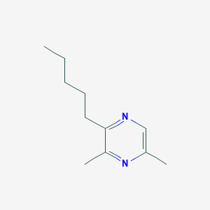 molecular formula C11H18N2 B13762942 3,5-Dimethyl-2-pentylpyrazine CAS No. 50888-62-5