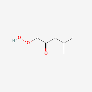 1-Hydroperoxy-4-methylpentan-2-one