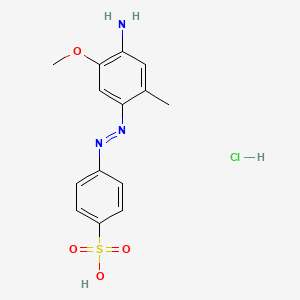 Benzenesulfonic acid, 4-[(4-amino-5-methoxy-2-methylphenyl)azo]-, monohydrochloride