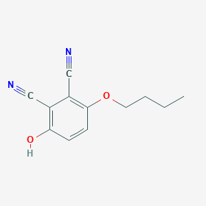 molecular formula C12H12N2O2 B13762965 3-Butoxy-6-hydroxybenzene-1,2-dicarbonitrile CAS No. 75941-32-1