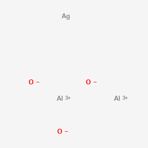 molecular formula AgAl2O3 B13762991 Dialuminum;oxygen(2-);silver 