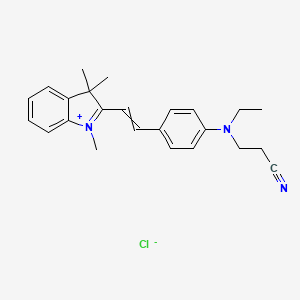 2-[2-[4-[(2-Cyanoethyl)ethylamino]phenyl]vinyl]-1,3,3-trimethyl-3H-indolium chloride