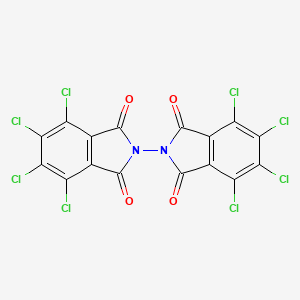 molecular formula C16Cl8N2O4 B13763008 4,5,6,7-Tetrachloro-2-(4,5,6,7-tetrachloro-1,3-dioxoisoindol-2-yl)isoindole-1,3-dione CAS No. 67887-47-2